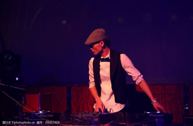 现场打碟图片素材