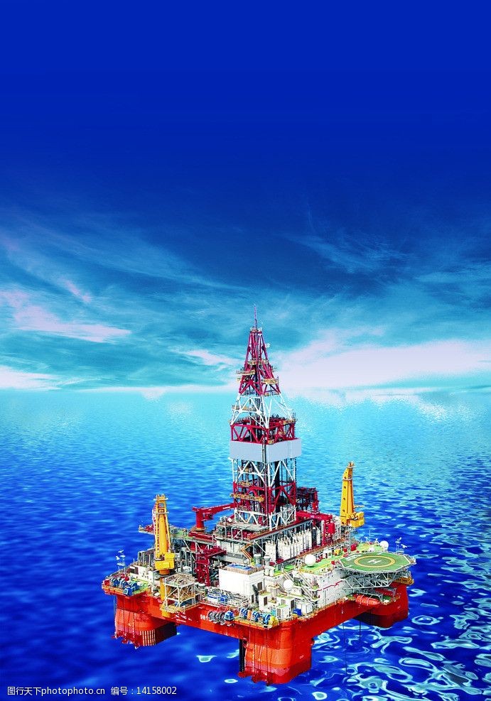 海洋钻井平台图片素材