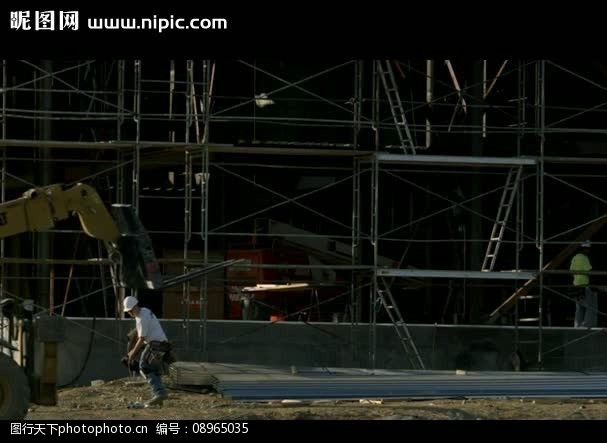 建筑施工视频素材图片素材