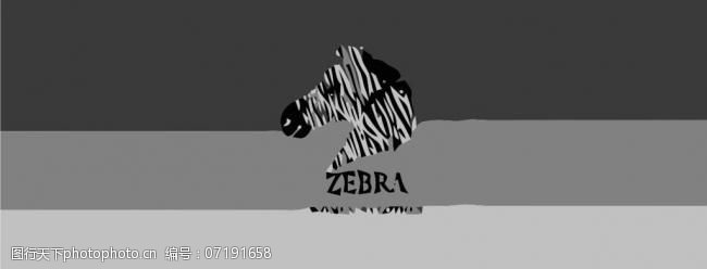 方形标签斑马logo图片