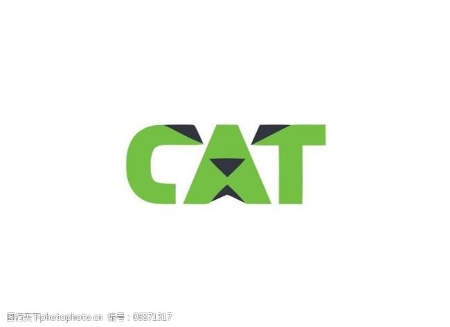 英文字母矢量素材猫科logo图片