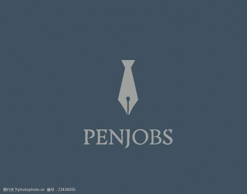 创意文字排版铅笔logo