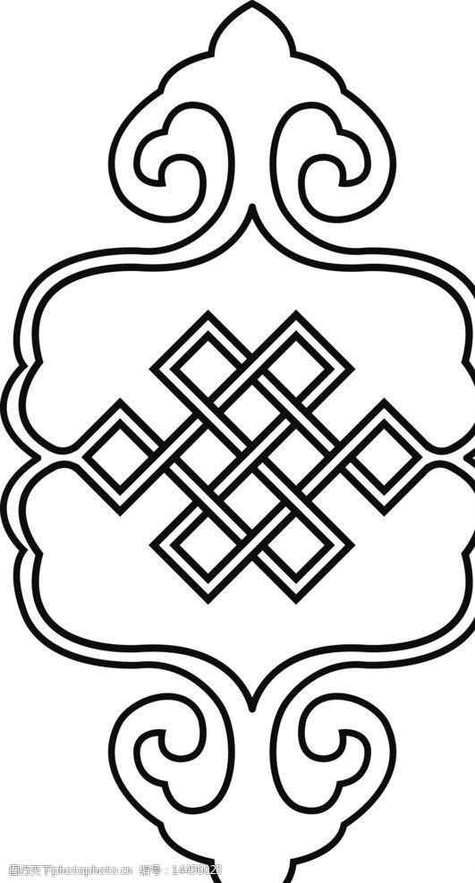 蒙古族蒙古花纹图片