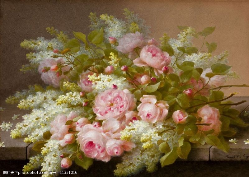 当代艺术油画花卉图片