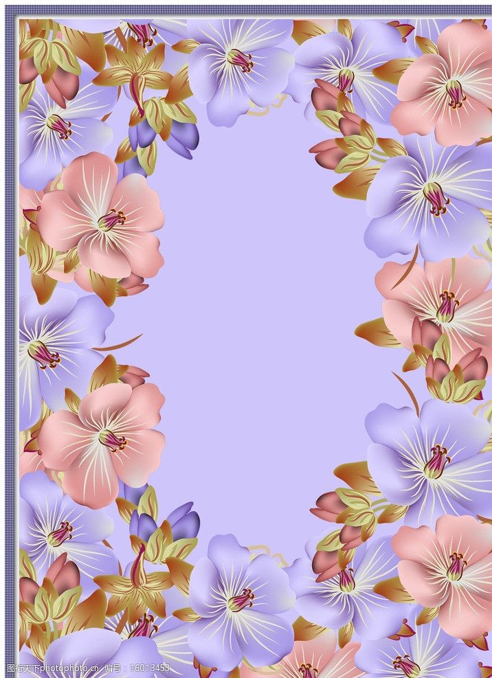 写真集花卉框架模板图片
