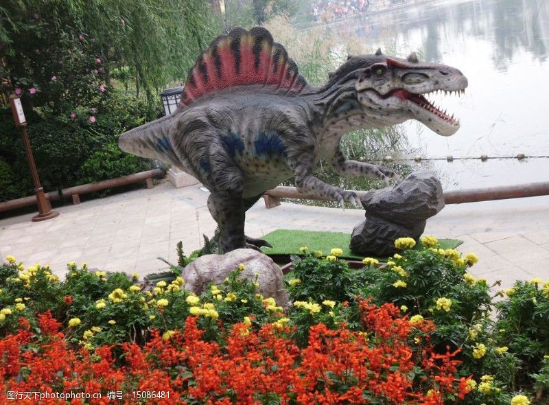 植物雕塑仿真恐龙图片下载