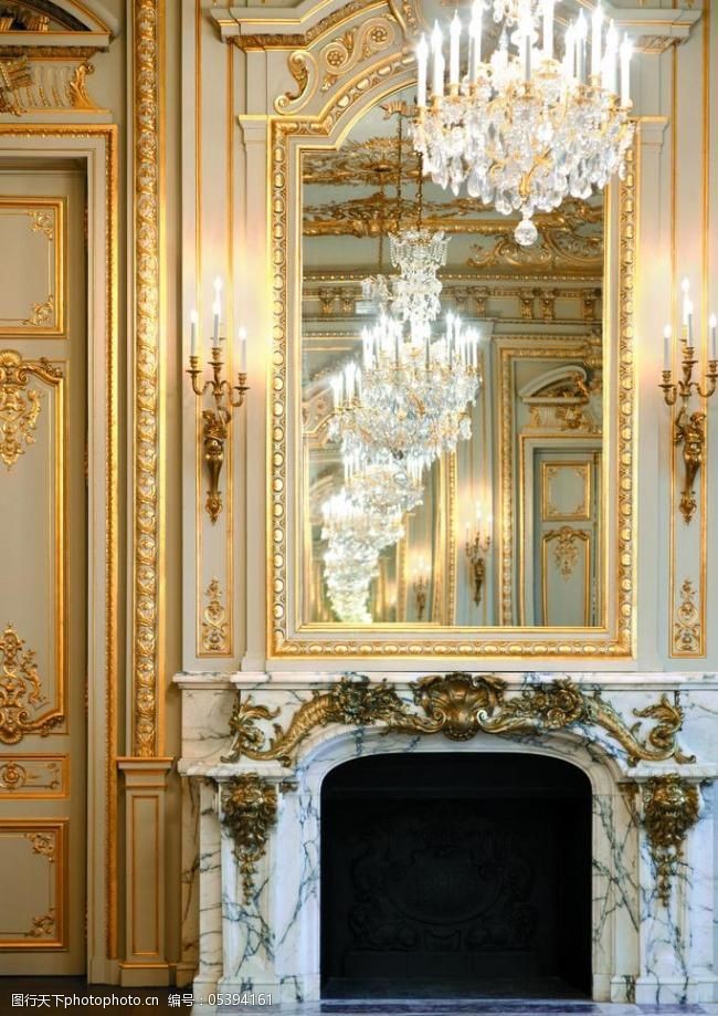 五星级酒店巴黎香格里拉壁炉图片