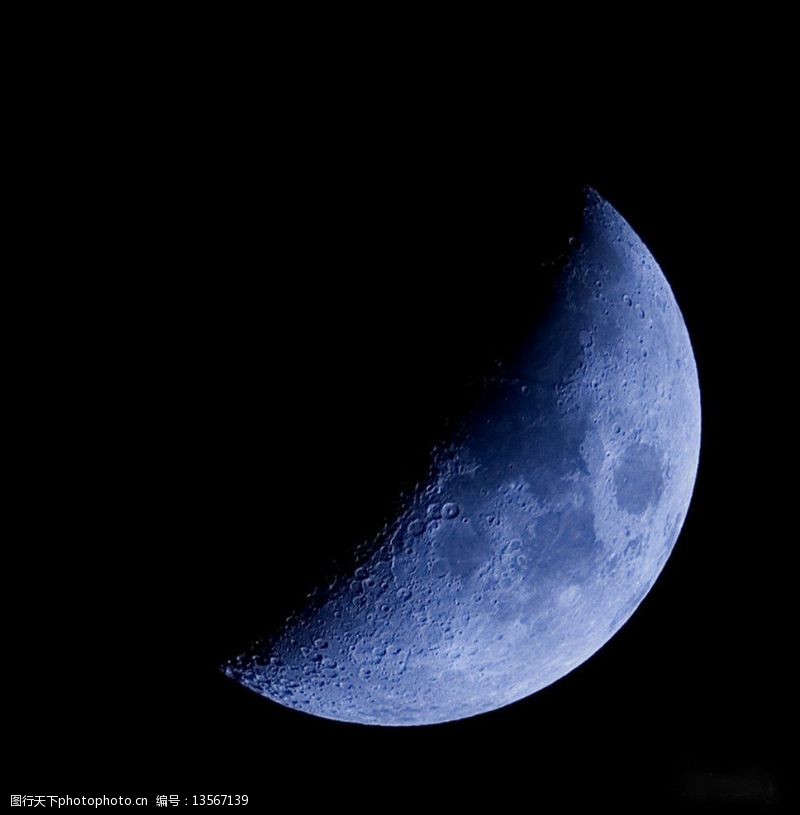 半球体月球表面图片