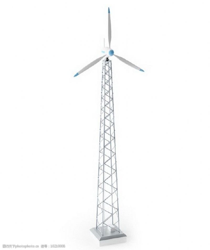 环保器材风力发电机发电站图片