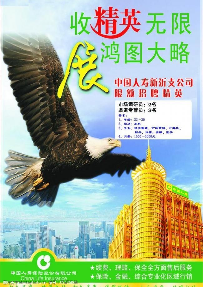 中国人寿模板下载保险公司展板图片