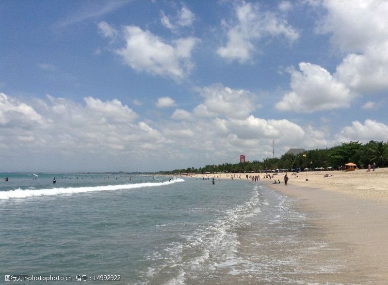 巴厘岛沙滩风景图片