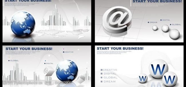 世界建筑设计商务地球3商务背景图片