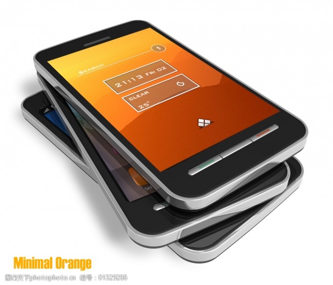 免费手机界面设计MNML橙