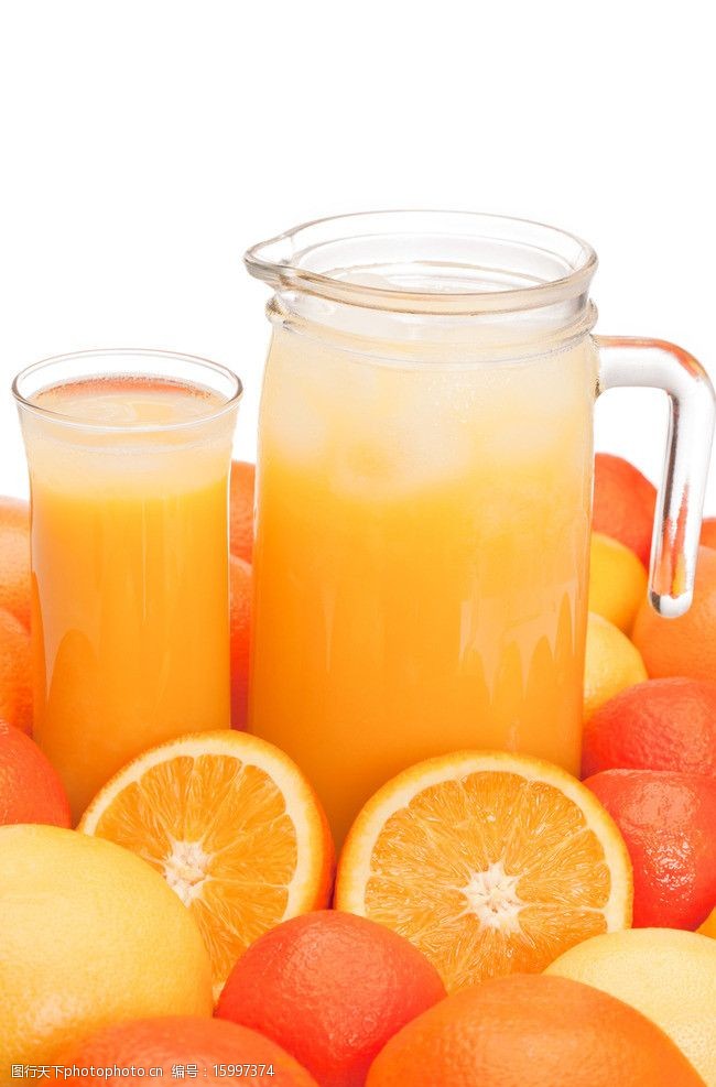 解渴橘子汁图片