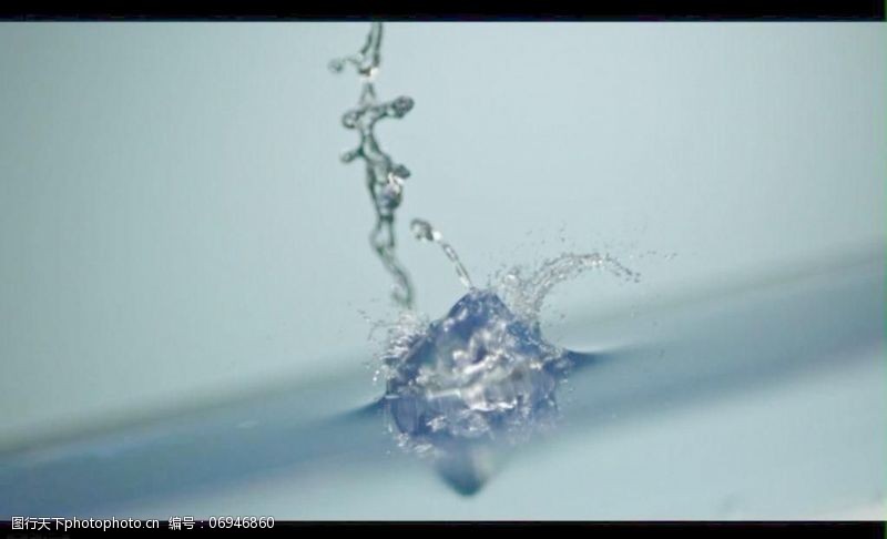 背景视频模板冰块水滴视频素材图片