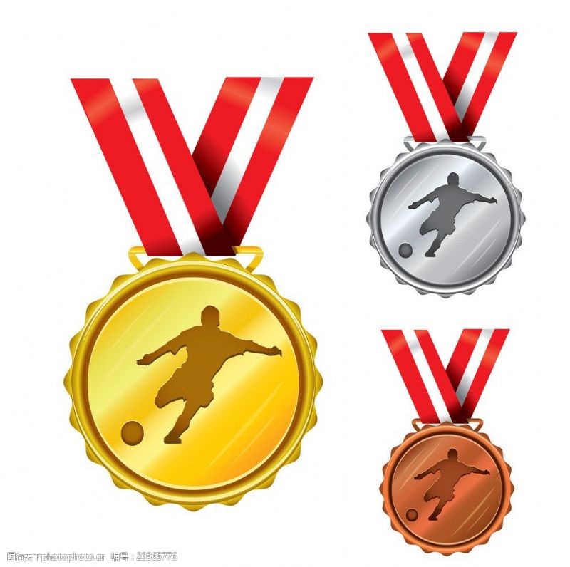 足球图标奖牌奖章