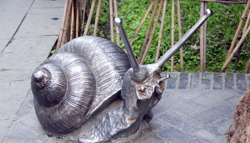 植物雕塑蜗牛锦里图片