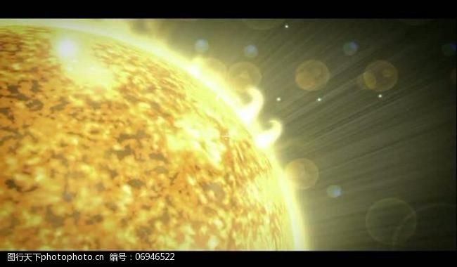 背景视频模板太阳粒子磁暴视频图片