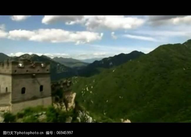 背景视频模板长城山脉视频素材图片