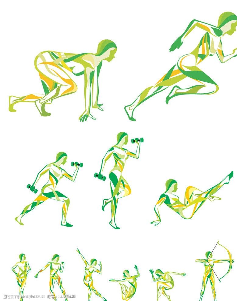 瑜珈体育运动人物图标图片