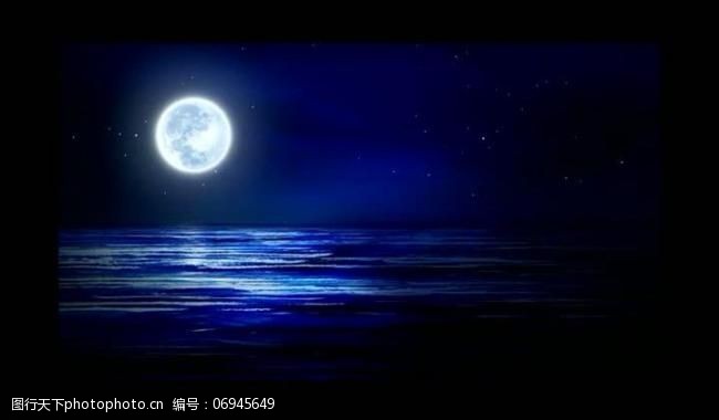 背景视频模板夜晚月光视频素材图片