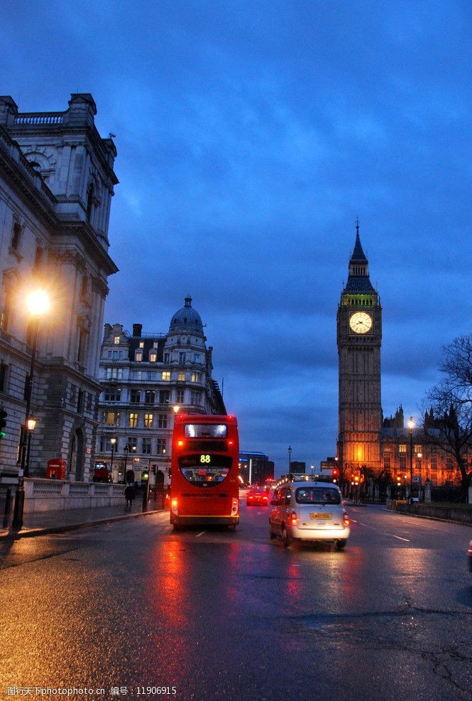 雨林巴士伦敦大本钟图片