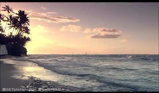 背景视频模板海岸海滩风景画视频图片