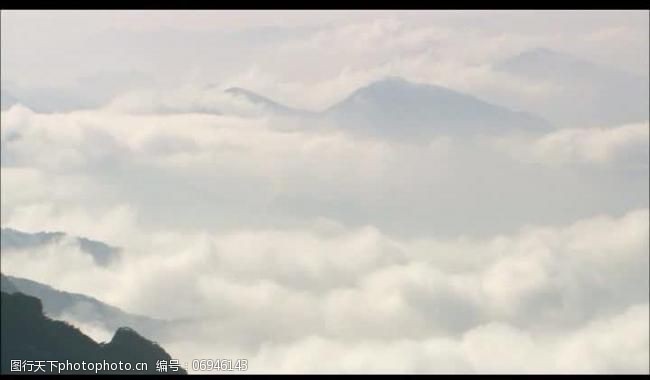 背景视频模板山峰云雾风景画视频图片