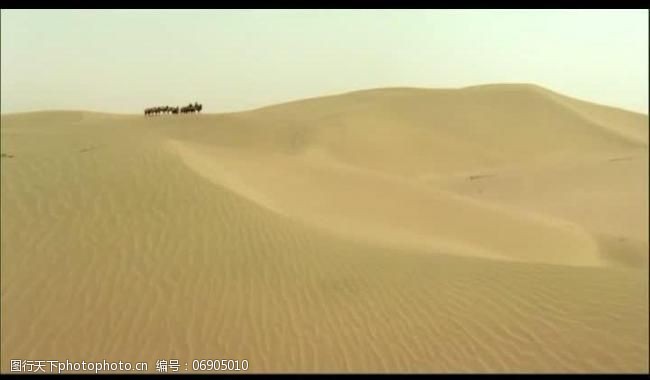 沙漠风景画视频素材图片