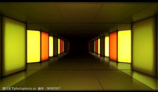 背景视频模板灯光走廊视频素材图片