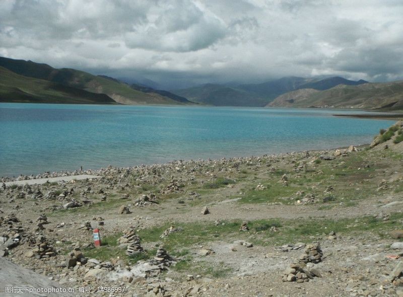 西藏旅行羊湖图片
