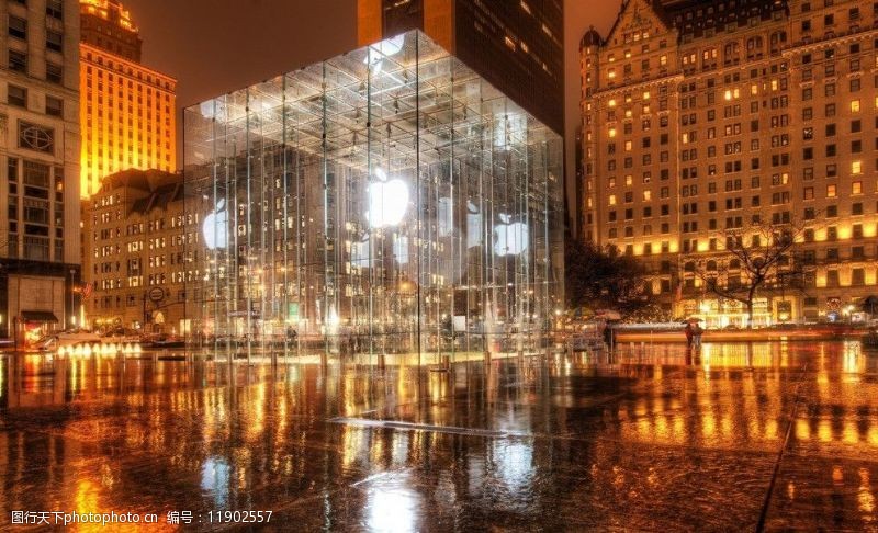 apple高清纽约的苹果店图片