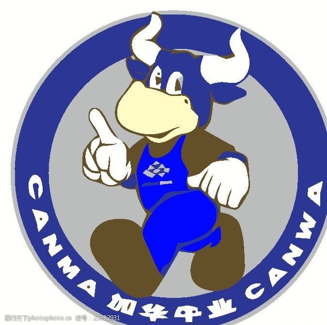 卡通小牛小牛logo