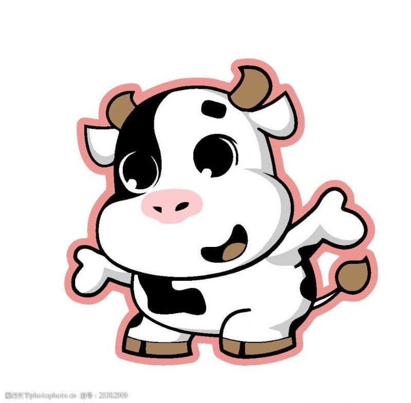 卡通小牛公牛logo