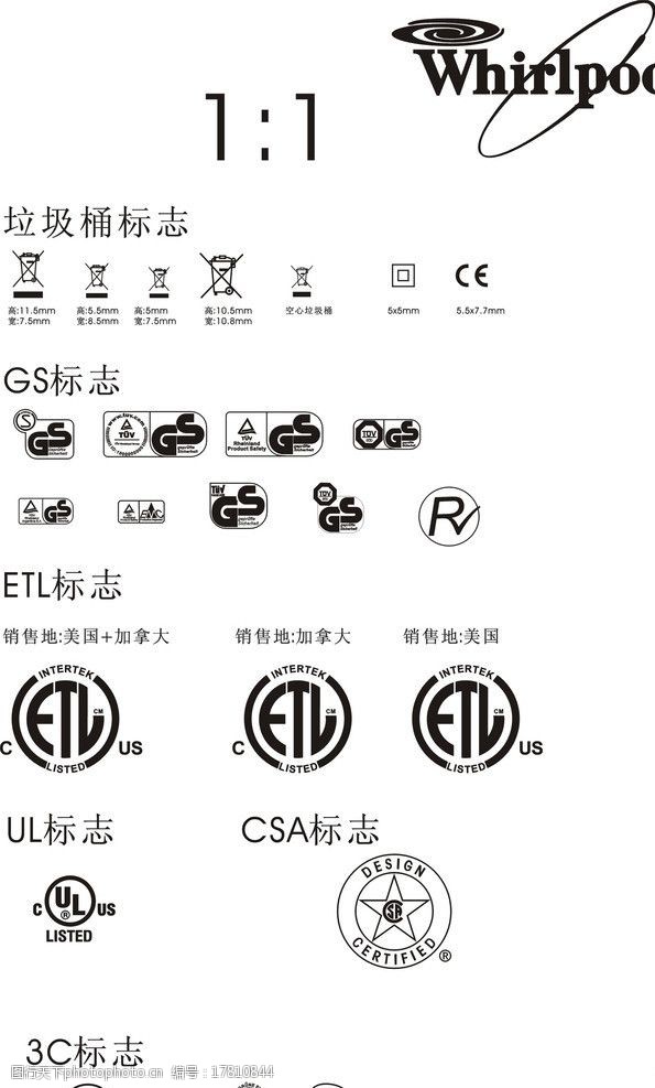 etl矢量标志集图片