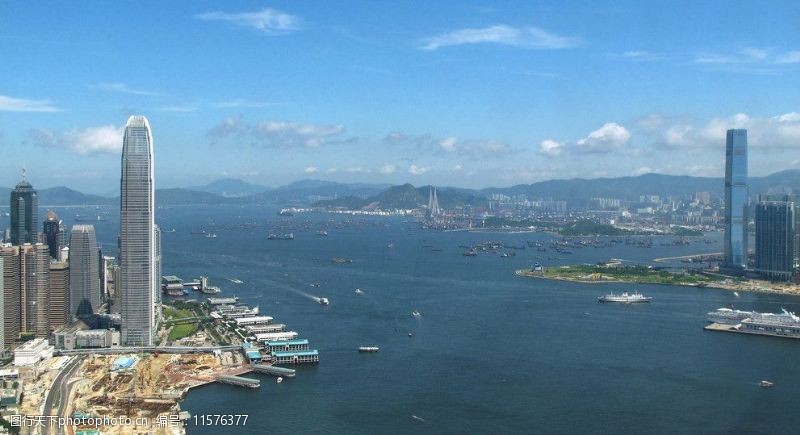 小矮楼香港维多利亚港一景图片