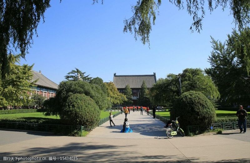 学校摄影北京大学校园风光图片