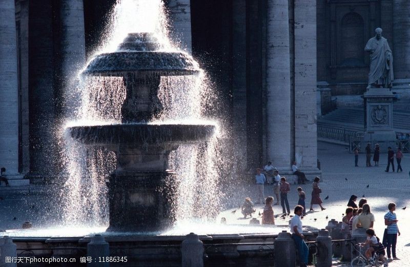 雕塑喷泉欧洲建筑图片