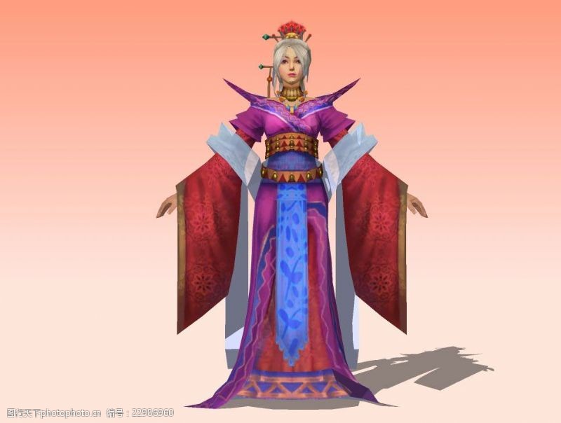 美丽中国贵妇3D模型