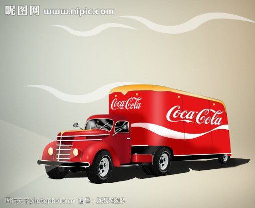 cola可口可乐公司运输卡车