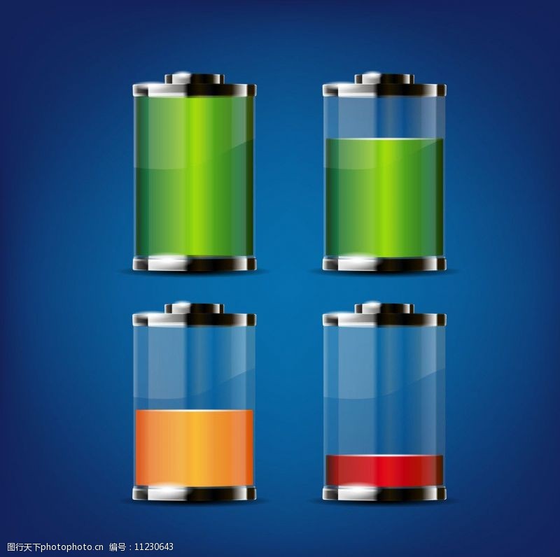 透明电池矢量素材透明电池电池图标图片