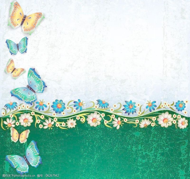 线条纹理模板下载手绘花卉图片