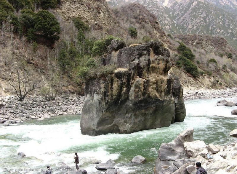 水柱西藏中流砥柱图片