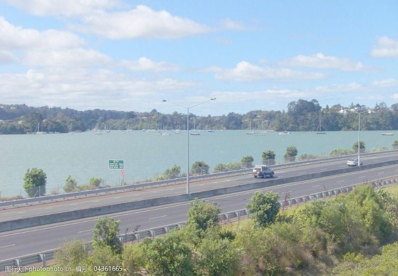 高速公路下载新西兰海滨风景图片