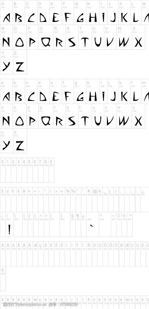 设计师常用字体外国字体