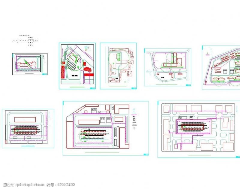 施工总平面图建筑CAD常用千种图图片