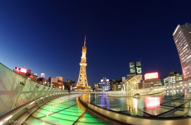 塔楼名古屋夜景图片