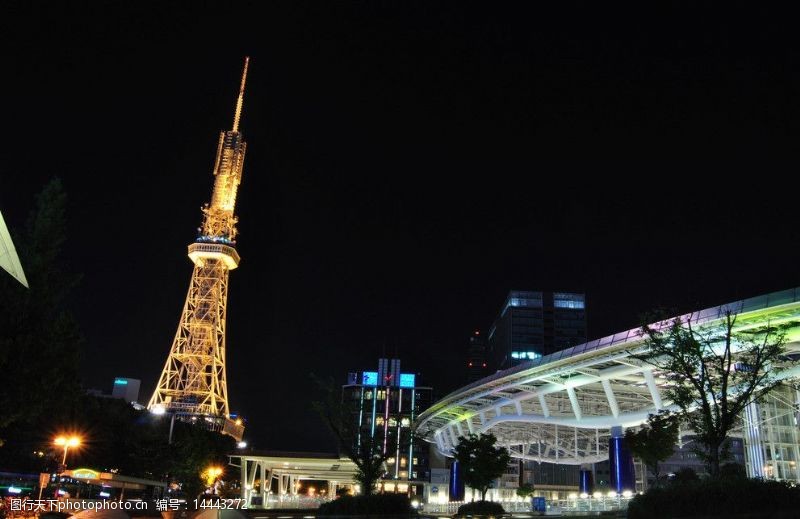 塔楼名古屋夜景图片