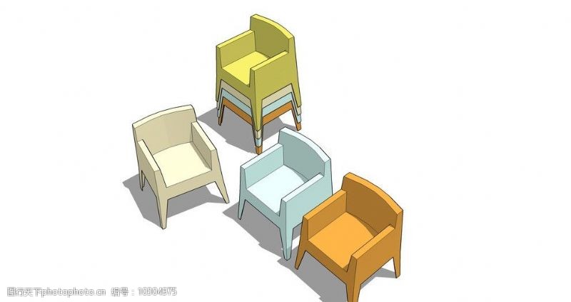 圈椅塑料椅图片