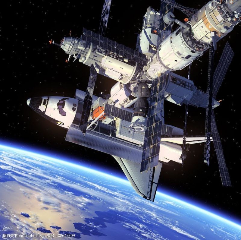 太空舱空间站图片